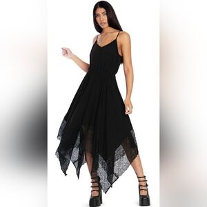 Blackmilk Mage Lace Handkerchief Midaxi Dress